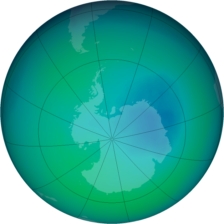 2006-December monthly mean Antarctic ozone